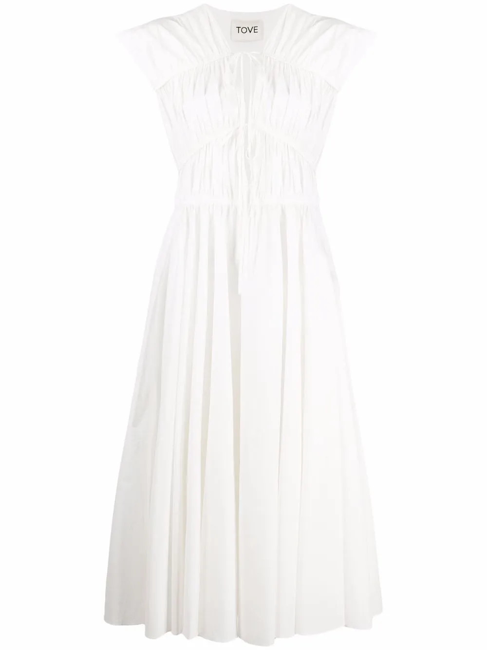 TOVE Phoebe Organic Cotton Dress | White | FARFETCH UK | Farfetch Global