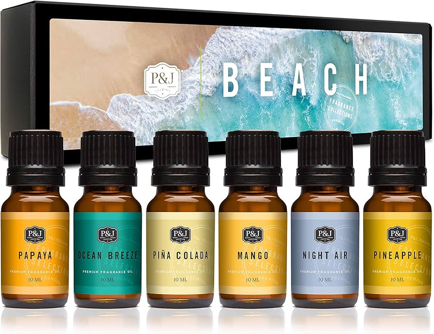 P&J Trading Fragrance Oil Beach Set | Ocean Breeze, Papaya, Pina Colada, Mango, Pineapple, and Ni... | Amazon (US)