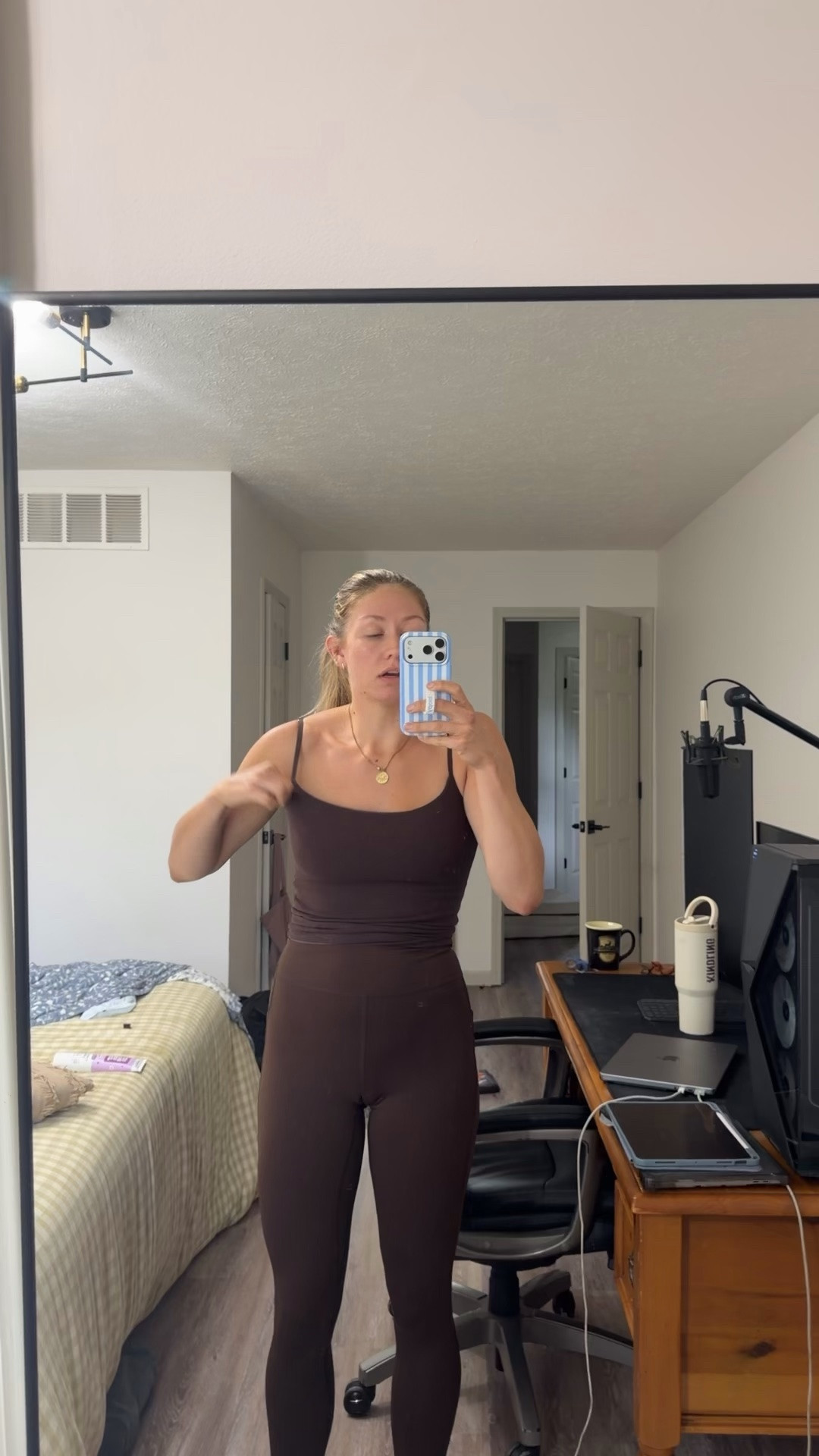 Bra- free tank tops for every chest size
Sizing: small in bra-free cami
Medium in rib scoop-neck

#LTKmomlife