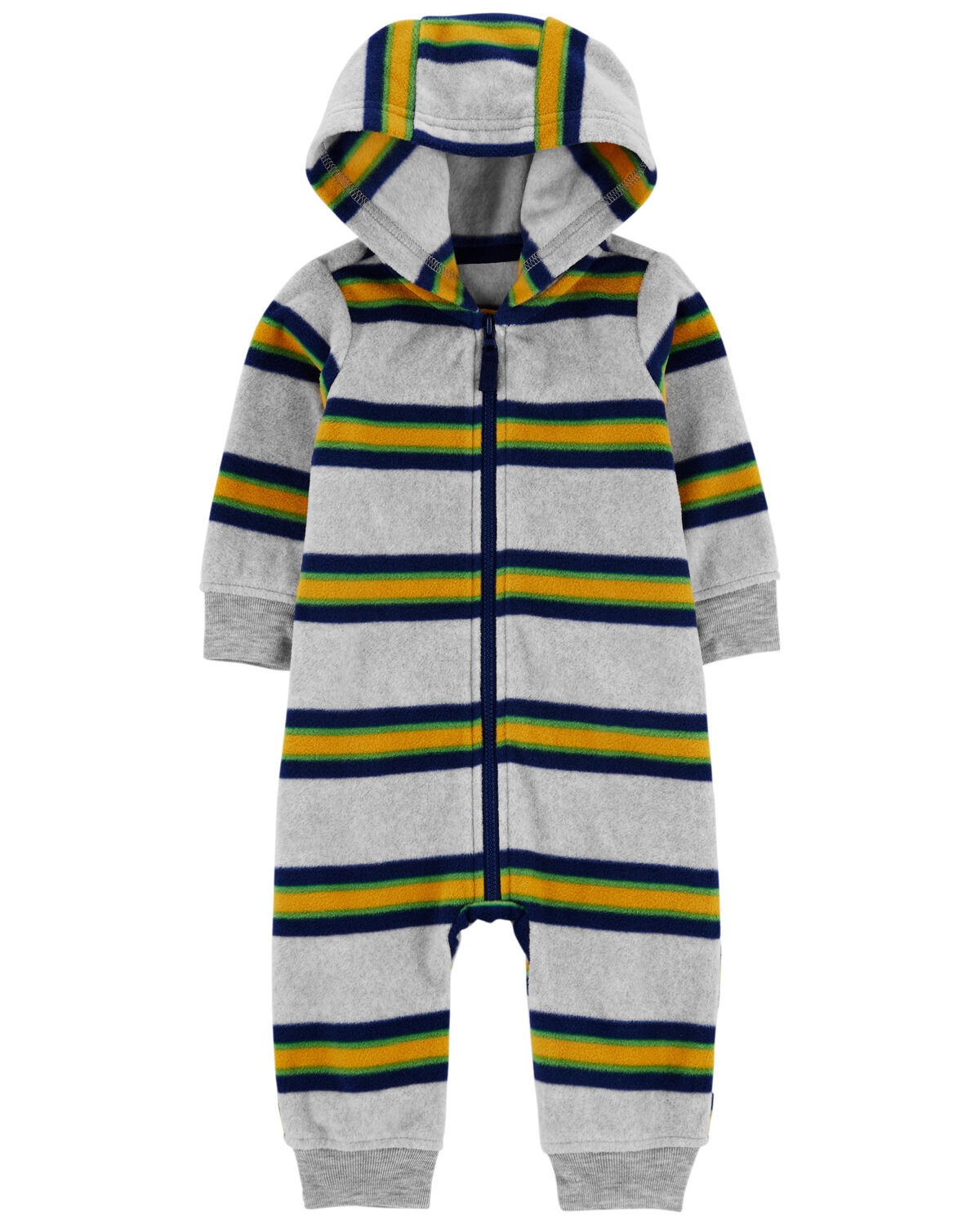 Multi Baby Striped Sherpa Jumpsuit | carters.com | Carter's