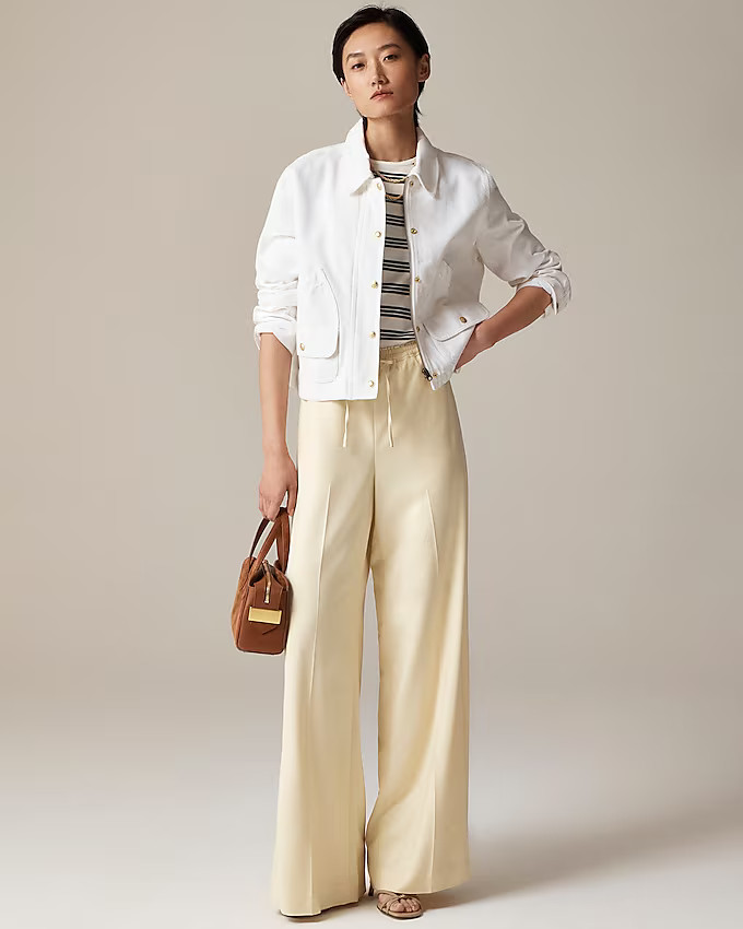 Superwide Stratus pant in city twill | J. Crew US