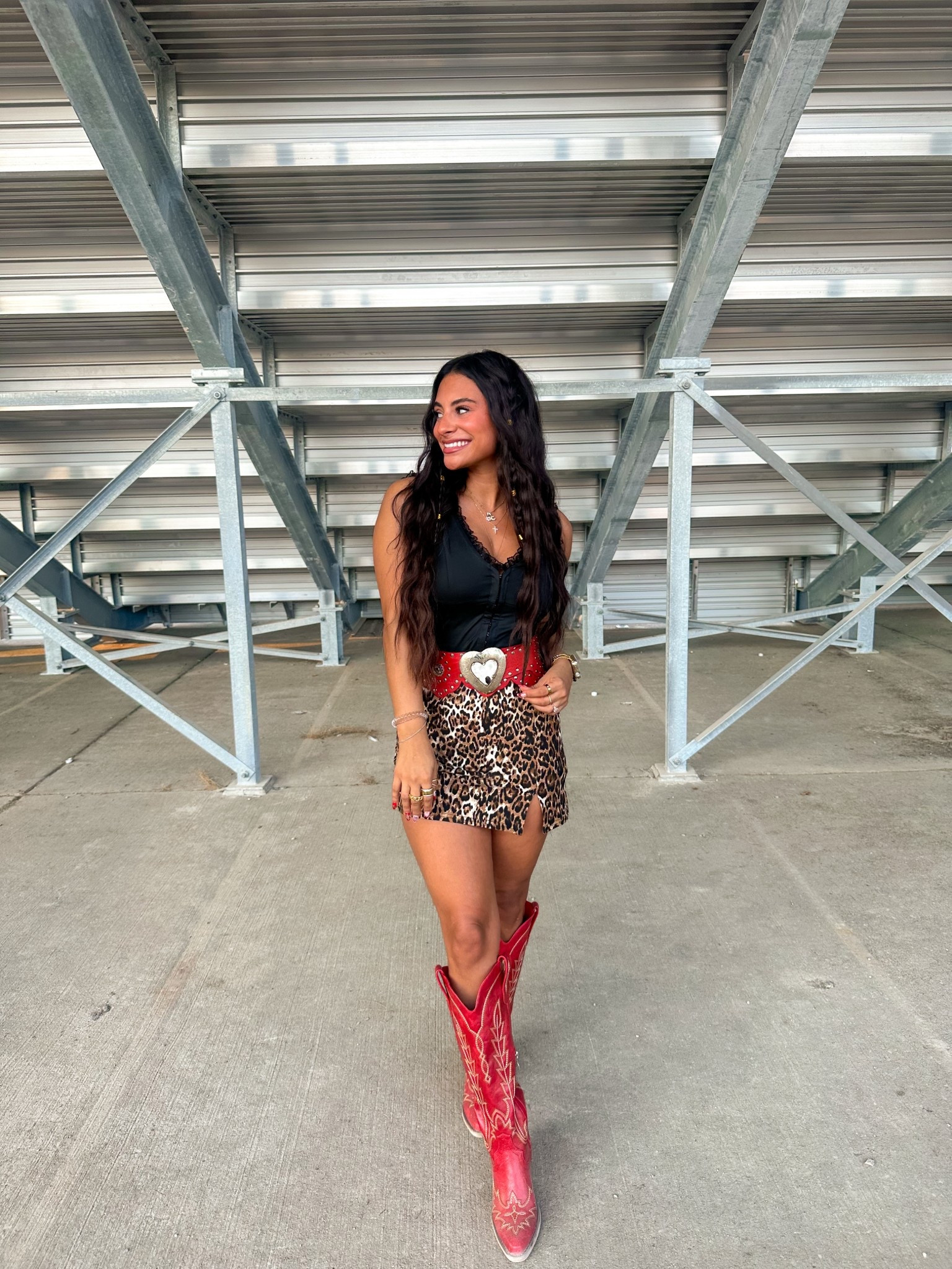 red cowgirl boots and cheetah skirt western outfit — trendy western outfit 

#LTKFindsUnder100 #LTKFindsUnder50 #LTKStyleTip