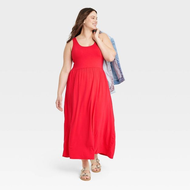 Women's Plus Size Sleeveless Knit Babydoll Dress - Ava & Viv™ | Target