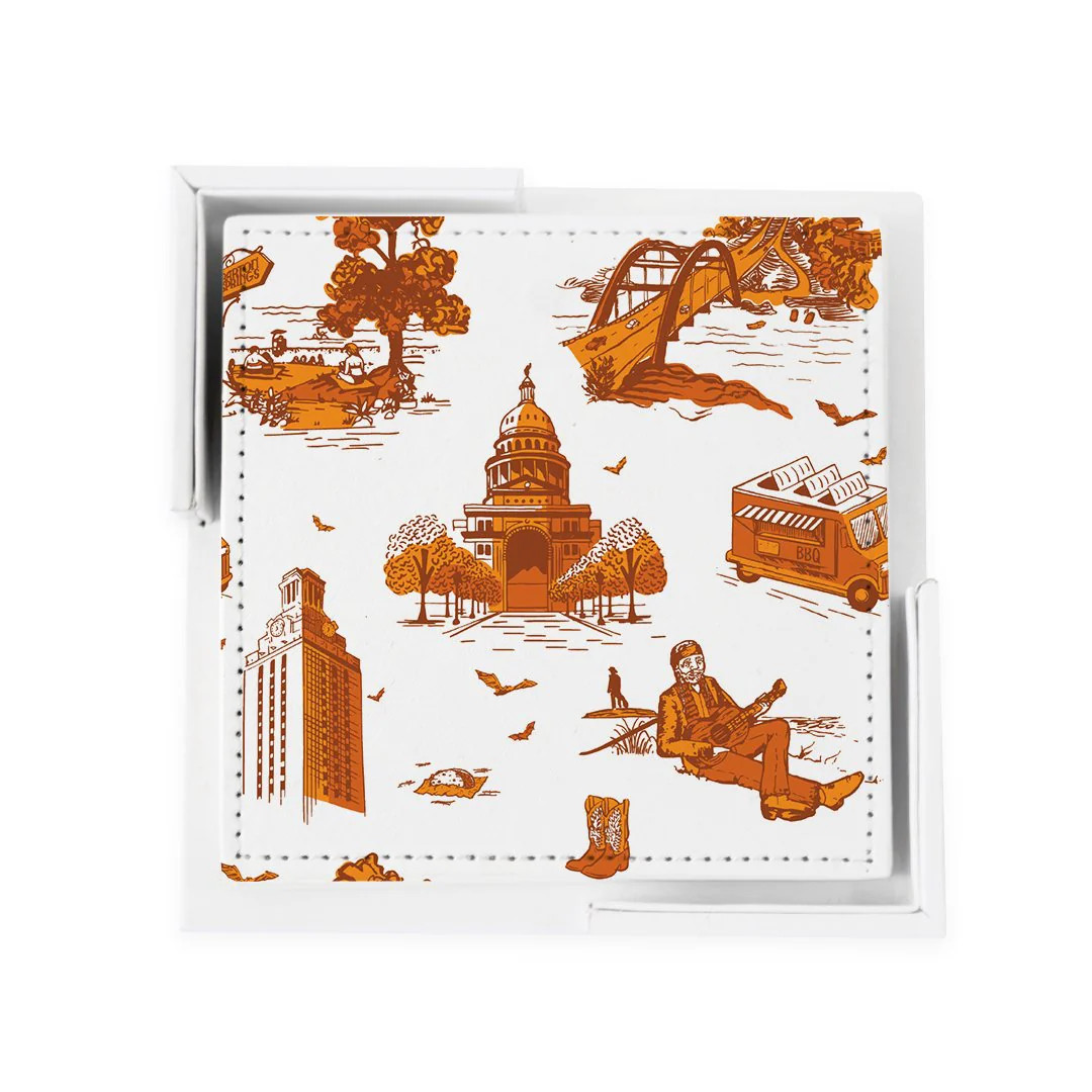 Austin Toile Coaster Set | Katie Kime Inc