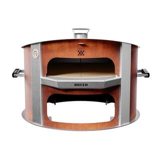 Live-Fire Wood Outdoor Pizza Oven in Pre Patina Corten Steel | The Home Depot