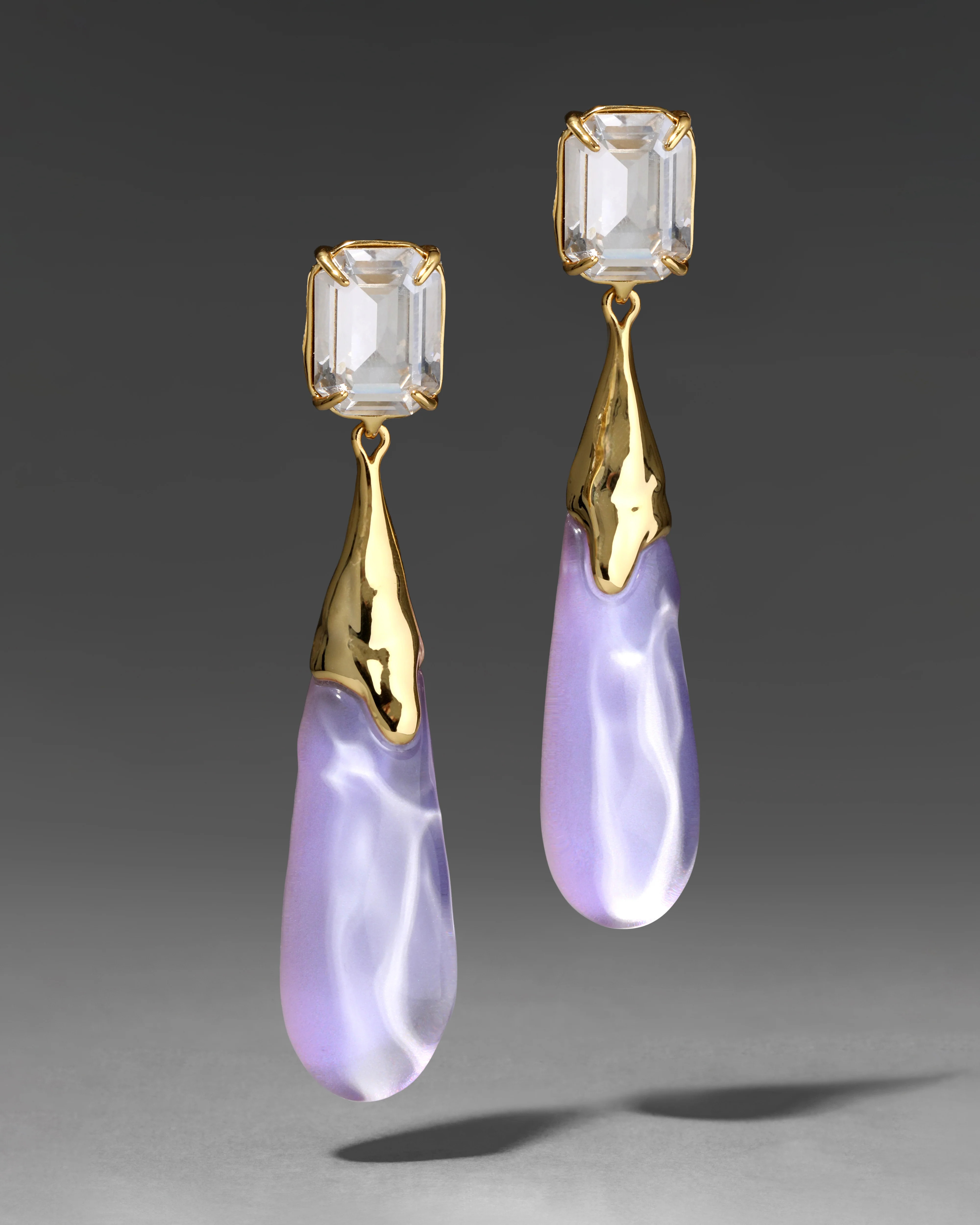 Bonbon Crystal Large Teardrop Earring- Aurora | Alexis Bittar