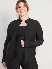 PowerSoft Cropped Full-Zip Performance Jacket for Women | Old Navy (US)