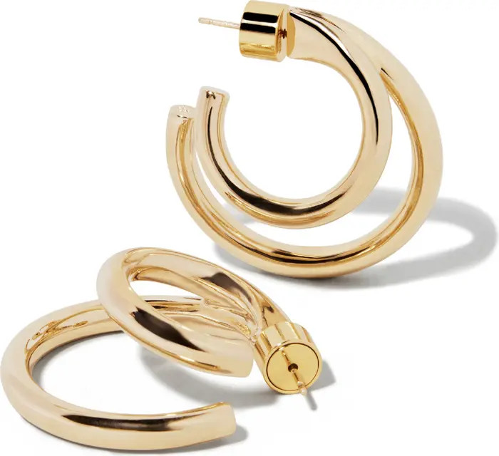 Double Lilly Mini Hoops, 1-Inch | Nordstrom