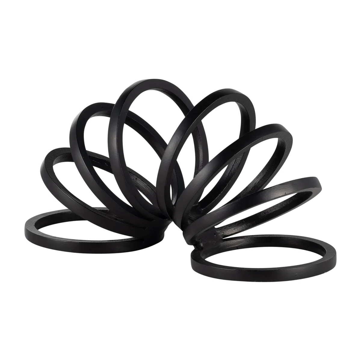 Modern Metal Slinky Ring Decorative Sculpture - 11" x 5" x 6" | Wayfair North America