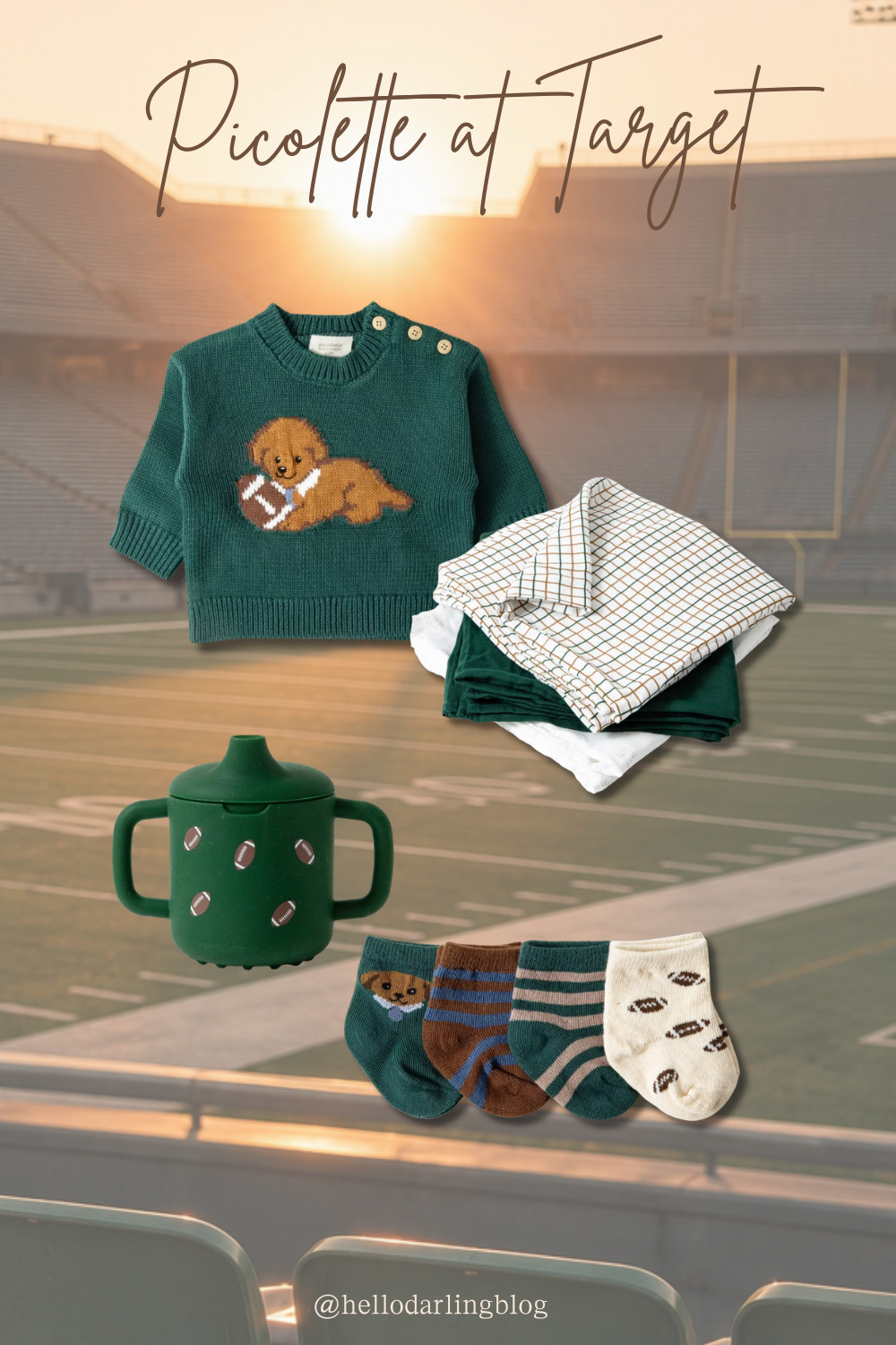 Target has completely won me over with this football collection. 🏈💚 If you’re shopping for toddler boy fall outfits, game day outfits, or cozy baby clothes, this Piccoletta at Target collection is so good. The football puppy sweater is the sweetest piece, and I couldn’t resist pairing it with the matching football sippy cup, socks, and classic separates. These are the kind of timeless fall finds that make getting dressed for football season so much fun. Everything is linked in my LTK before sizes start selling out!

#LTK #LTKKids #LTKFamily #TargetFinds #TargetStyle #TargetKids #Piccoletta #ToddlerStyle #ToddlerBoyStyle #BabyBoyStyle #GameDayStyle #FootballSeason #FallStyle #FallOutfits #KidsFashion #MomLife #MomStyle #NeutralKidsStyle #ClassicStyle #ToddlerFashion

#LTKmomlife #LTKBaby #LTKKids