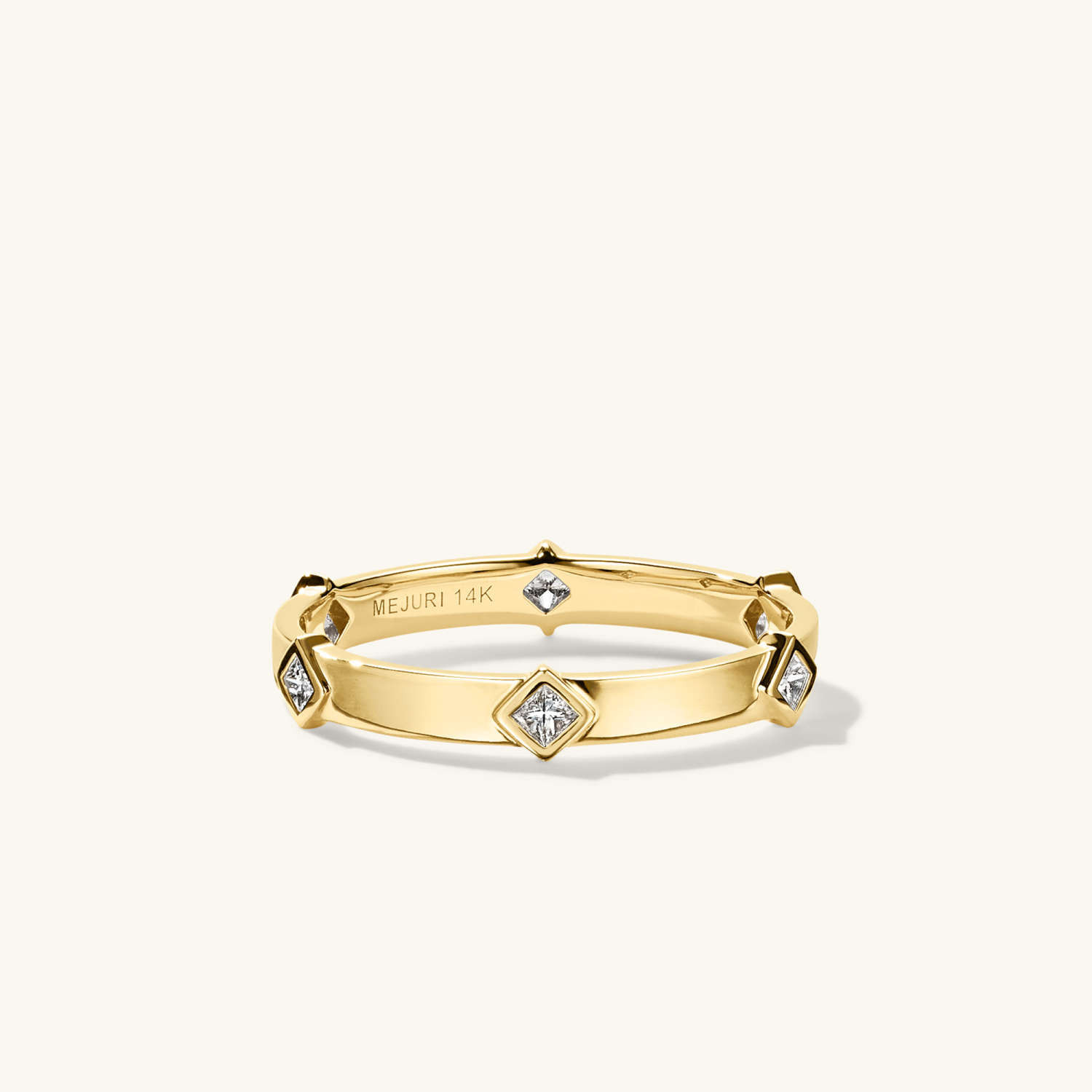 Angled Diamond Station Ring - $1000 | Mejuri (Global)