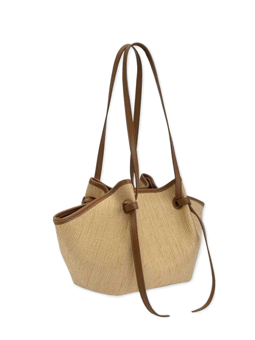 Yuzefi Mochi Woven Shoulder Bag | Neutrals | FARFETCH | Farfetch Global