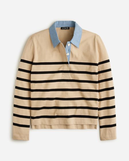 Rugby tee, striped tee, collared tee, jcrew style, fall wish list 

#LTKmidsize #LTKover40 #LTKHoliday