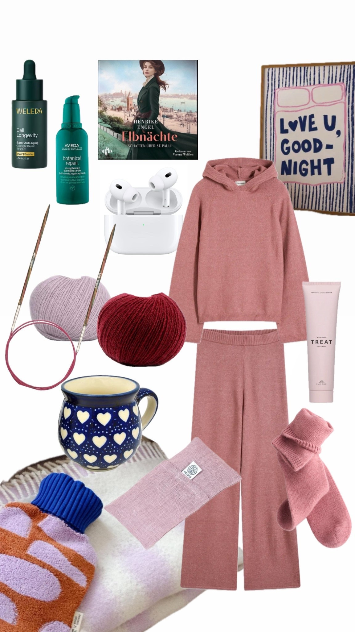 Kaum etwas ist Richtung Perimenopause so wichtig für mich wie ausreichend und guter Schlaf. Das unterstütze ich mit einer Routine, die mir persönlich gut hilft. Dazu gehören die richtige Kleidung zum schlafen/abends runter kommen, in der ich weder schwitze noch friere, mein Strickzeug, das mich maximal entspannt, ein Hörbuch, eine Wärmflasche, Tee, ein kleines Lavendelkissen und an manchen Tagen Overnight Treatments für Haut und Haare. #homewear #stricken #schlafen #relaxen

#LTKdeutschland #LTKhome #LTKautumn