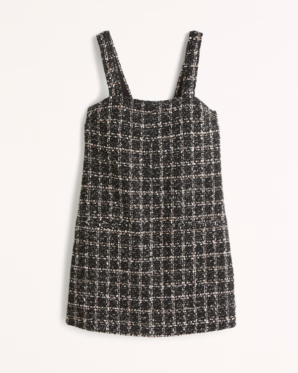 Tweed Shift Mini Dress | Abercrombie & Fitch (US)