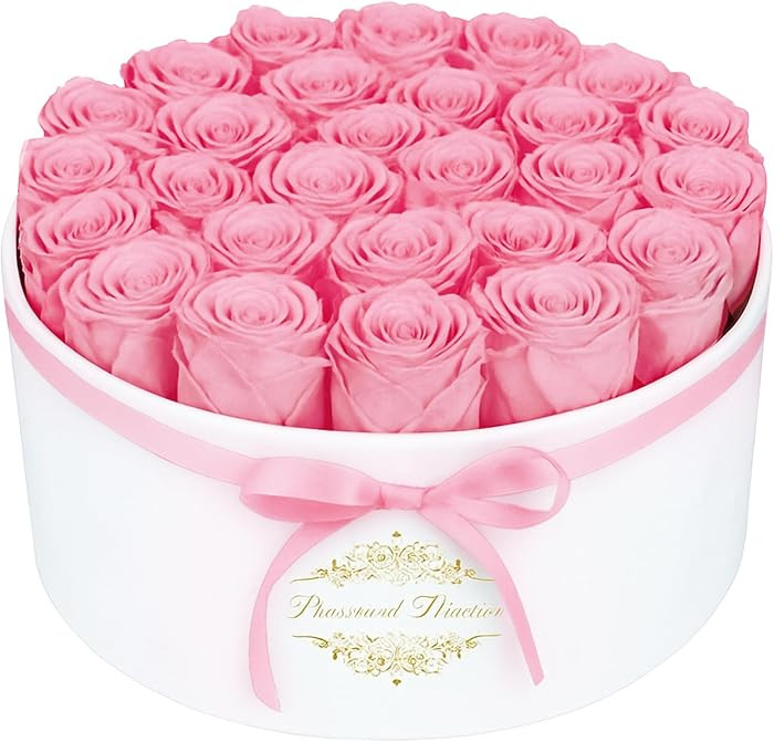 17 Forever Flowers in a Luxury Suede Box, Preserved Roses Birthday Gifts for Women, Romantic Anni... | Amazon (US)