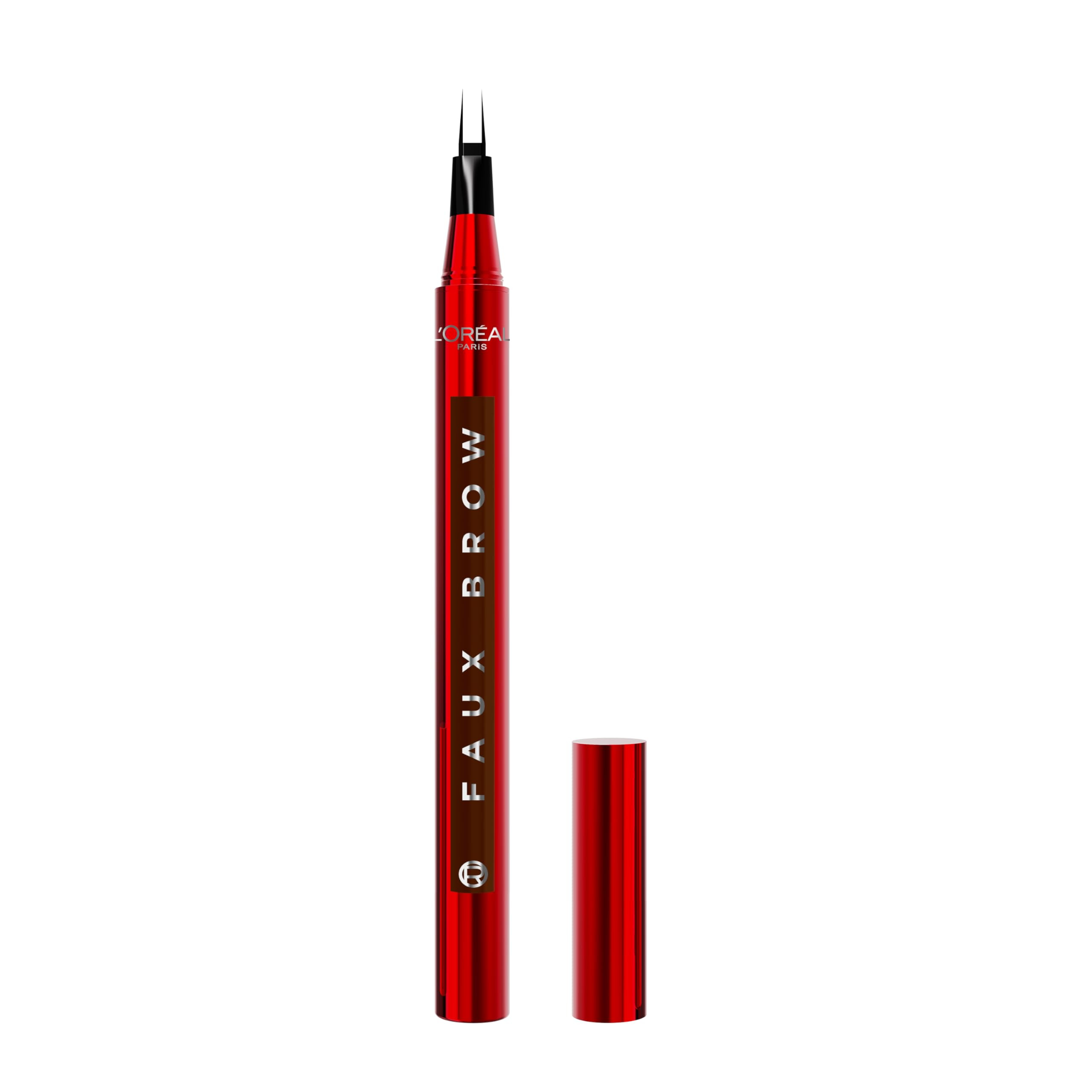 L'Oreal Paris Faux Brow, Hair-Like, Filling Eyebrow Pen with Double-Brush Tip, Fast & Precise Eyebrow Makeup, Brunette, 0.04 Fl Oz | Amazon (US)