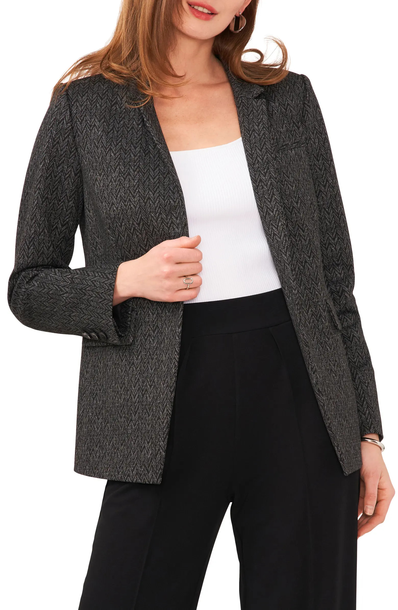 Vince Camuto Herringbone Knit Blazer | Nordstrom | Nordstrom