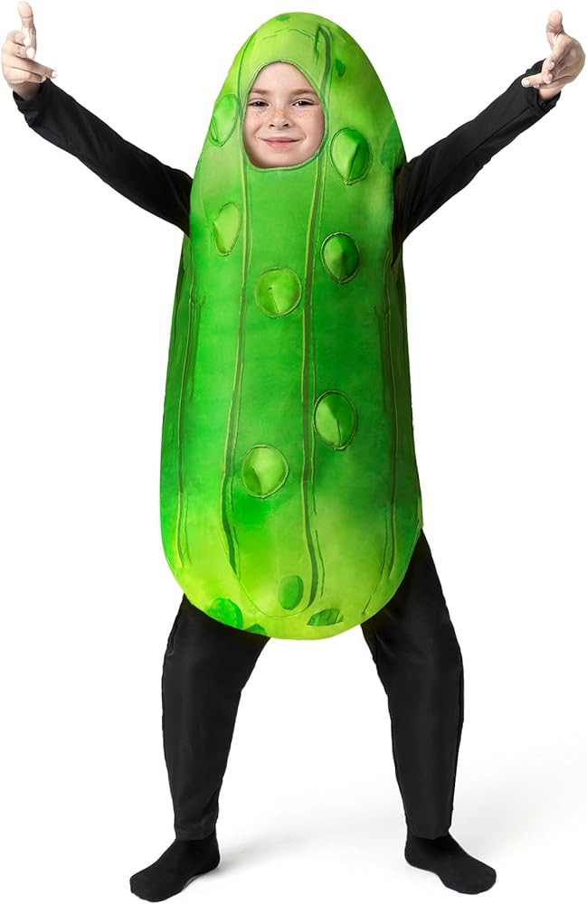 Spooktacular Creations Pickle Costume Kids, Food Themed Fruit Jumpsuit for Child Teens Halloween ... | Amazon (US)