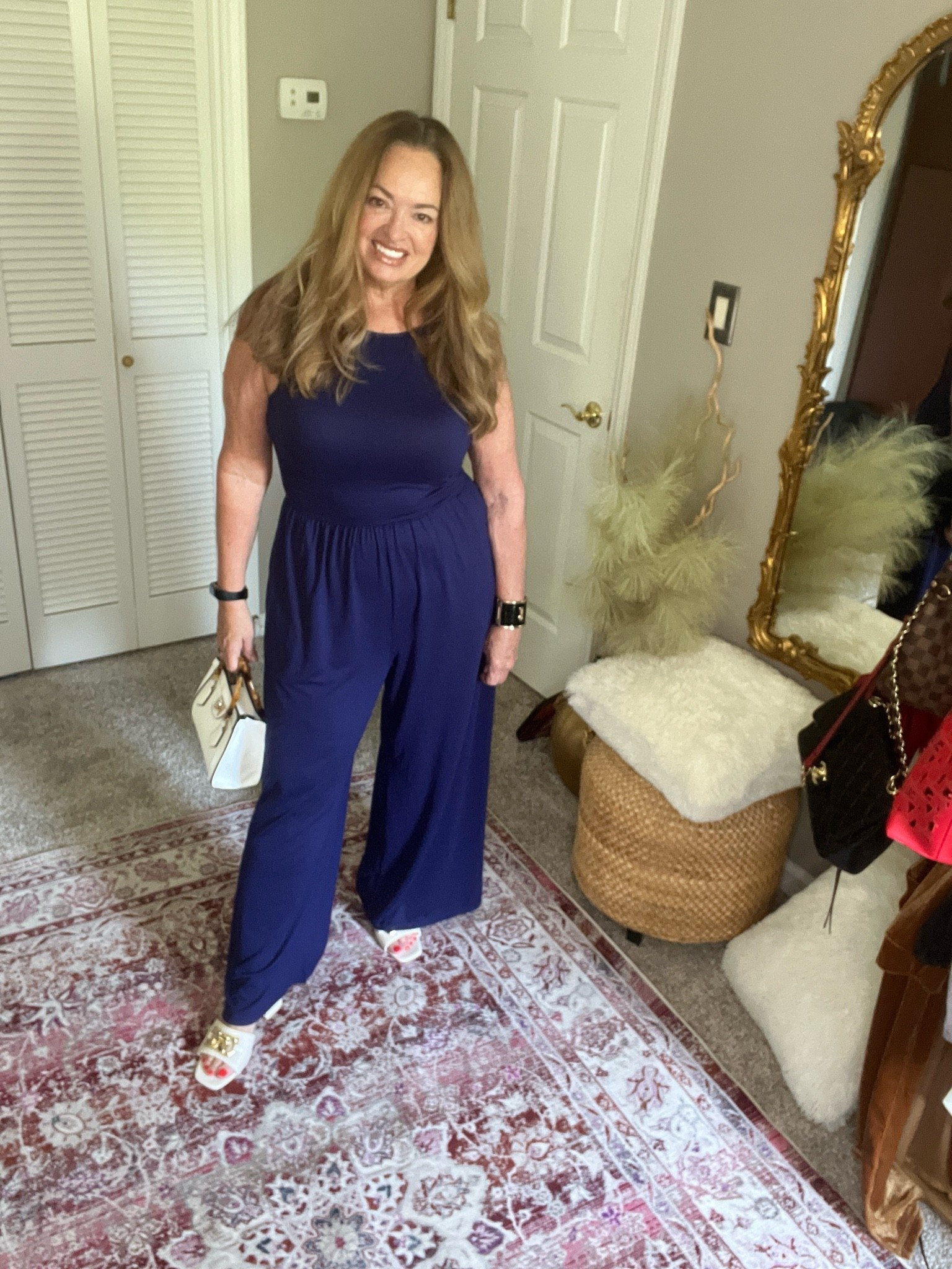 Easy travel flattering jumpsuit with pocketd.

#LTKootd #LTKgrwm #LTKselfcare