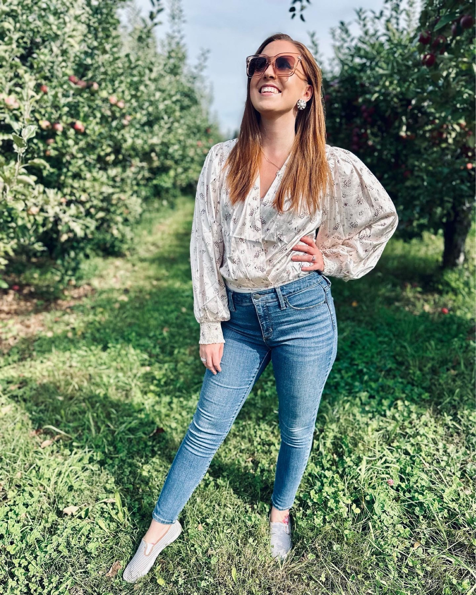 Fall Outfit, fall blouse, bodysuit, highwaisted 

#LTKSeasonal #LTKfindsunder50