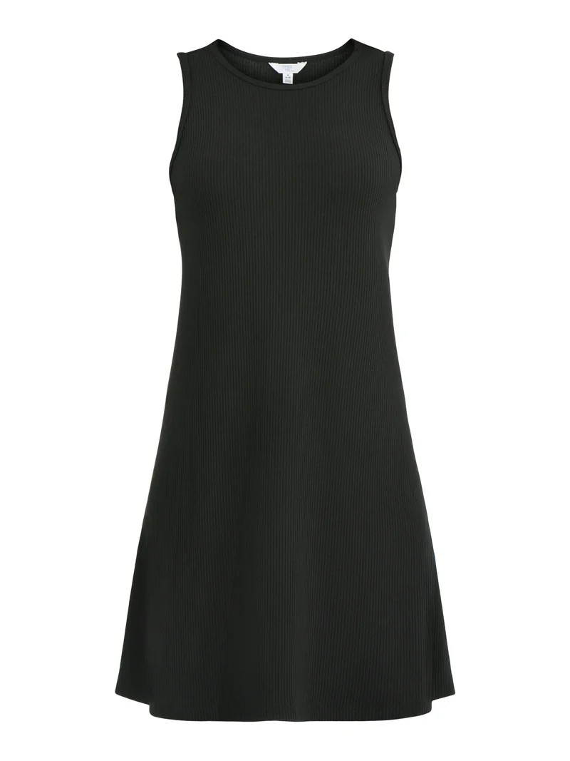 Time and Tru Women's Sleeveless Rib Dress, XS-XXXL - Walmart.com | Walmart (US)