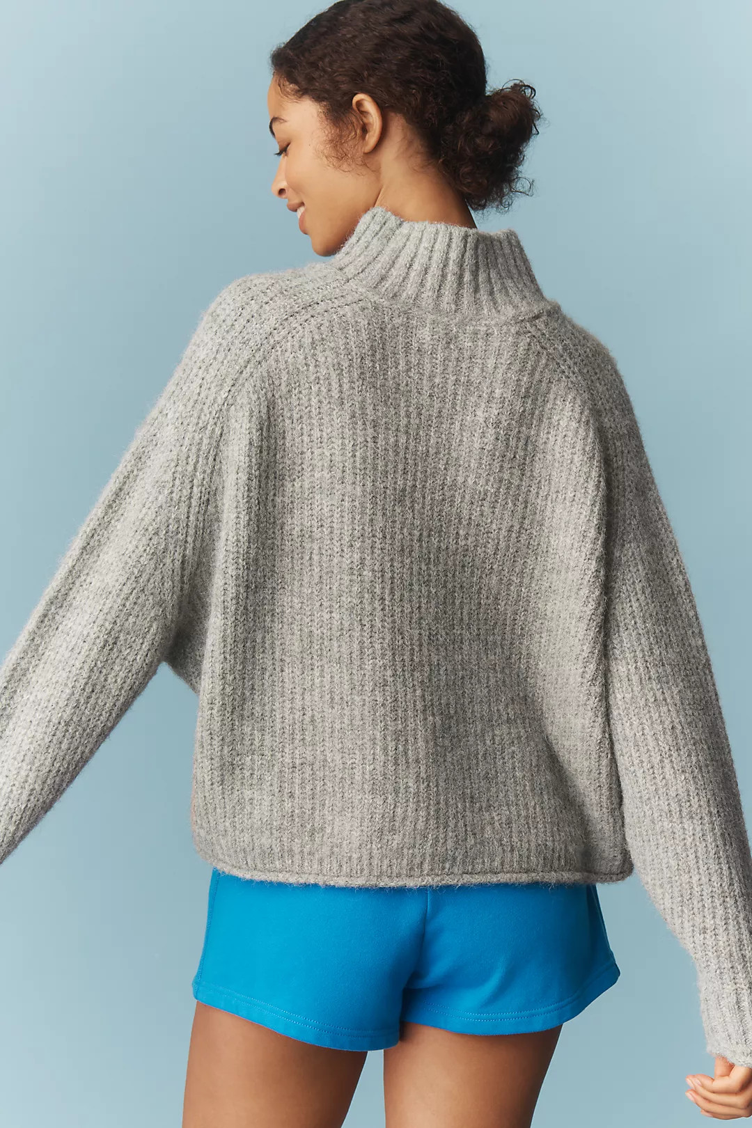The Dawn Mock-Neck Chunky Sweater by Pilcro | Anthropologie (US)