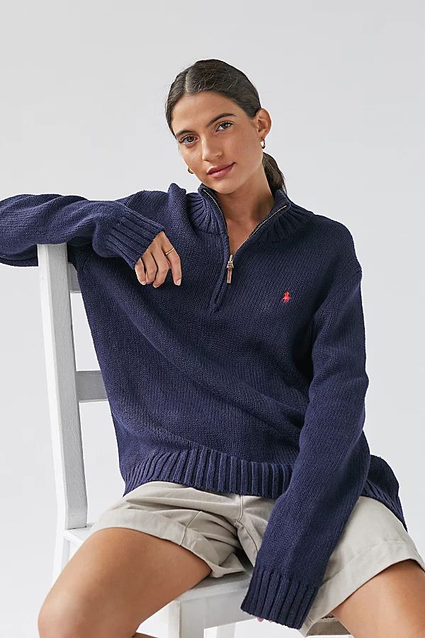 Urban Renewal Vintage Quarter Zip Sweater | Urban Outfitters (US and RoW)