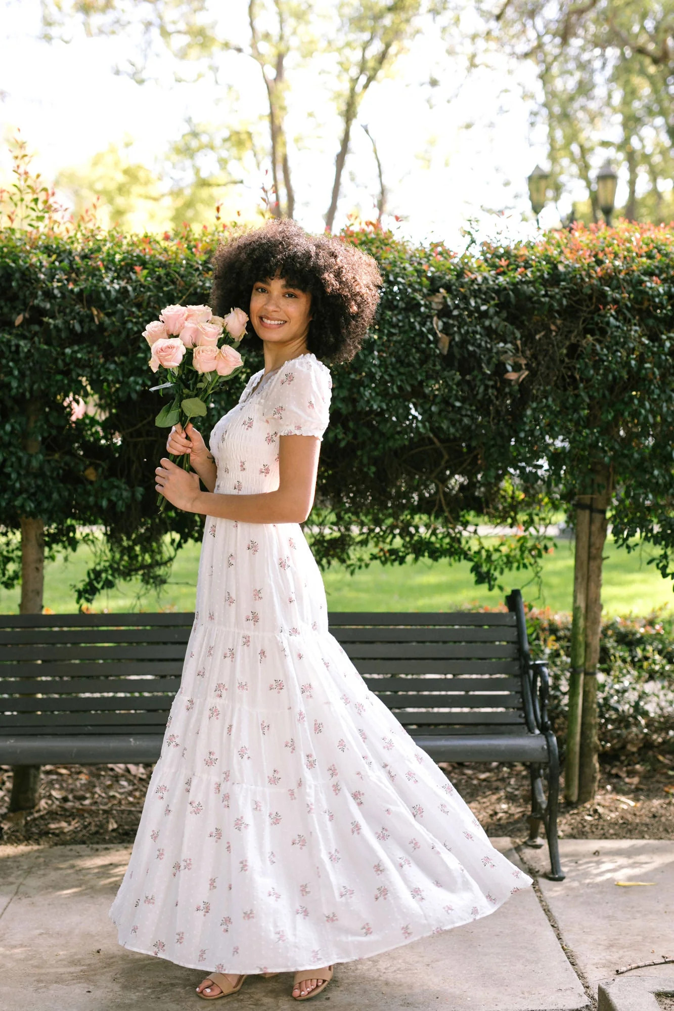 Melrose Smocked Maxi Dress | Morning Lavender