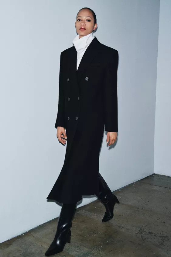 MANTEL AUS WOLLMISCHGEWEBE ZW COLLECTION LIMITED EDITION | Zara DE