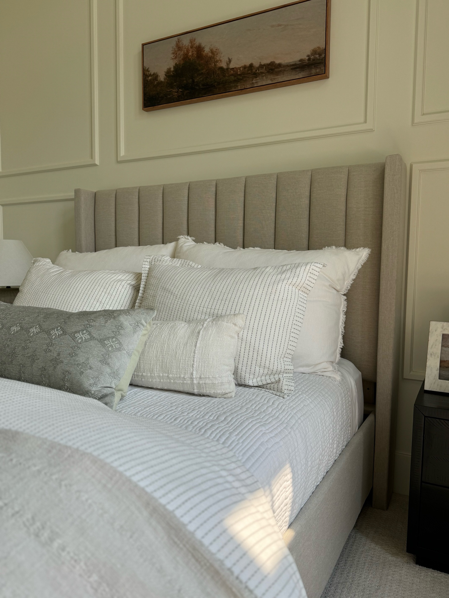 This Verical channel upholstered bed frame is an amazing price right now!! $350 for a king size.
Shown: Queen size in color oat 

#LTKSaleAlert #LTKxWayfair #LTKHome