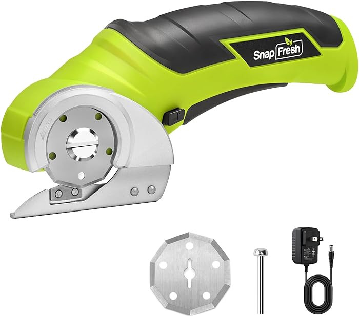 SnapFresh Cordless Electric Scissors, 4V Electric Mini Box Cutter, Carpet & Cardboard Cutter Tool... | Amazon (US)