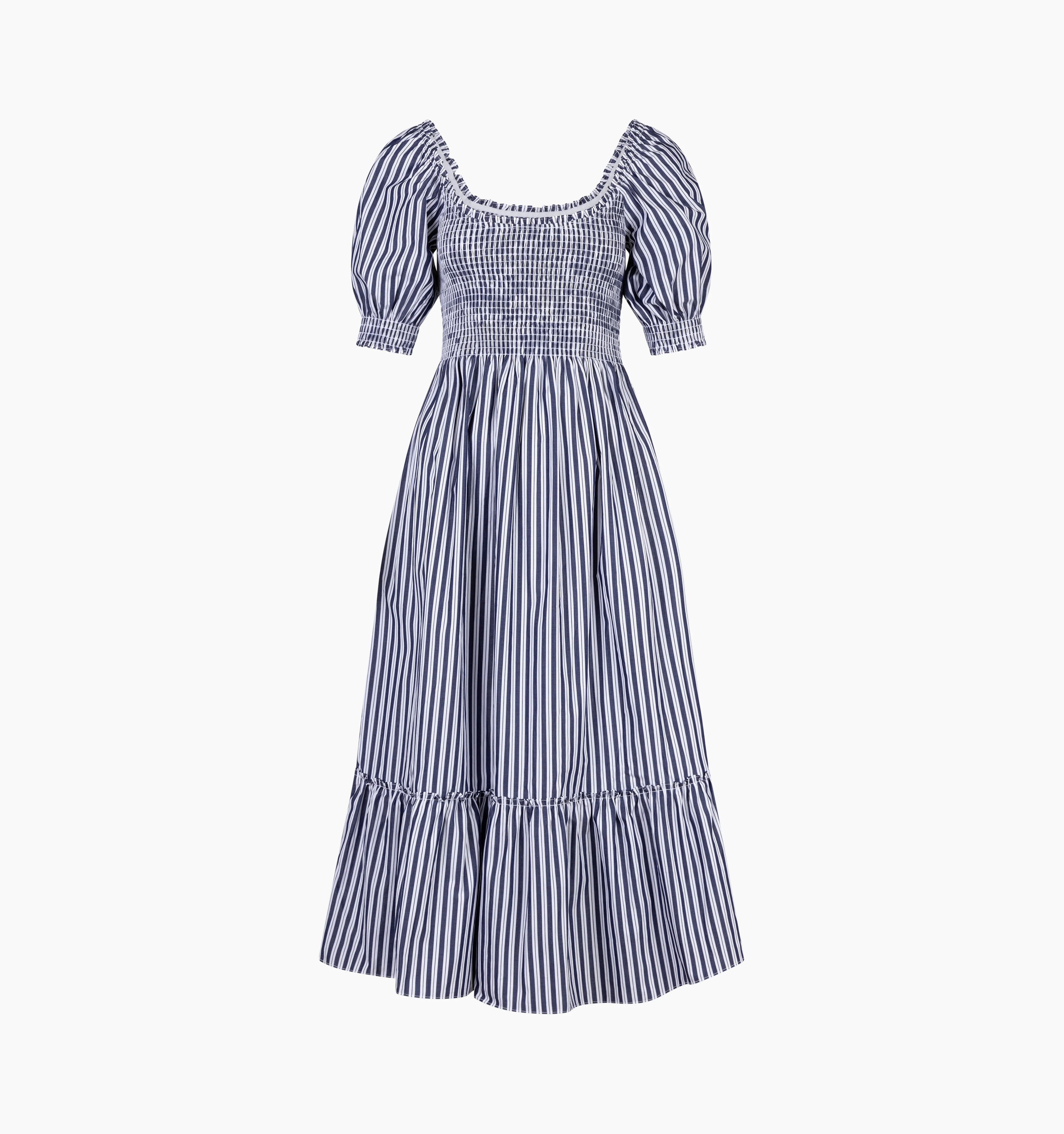 The Louisa Nap Dress | Navy Stripe / L | 100% Cotton | Hill House Home | Hill House Home US
