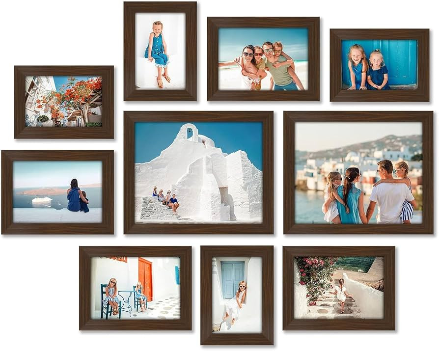 Americanflat Set of 10 Picture Frames with Shatter-Resistant Glass - Gallery Wall Frame Set with ... | Amazon (US)