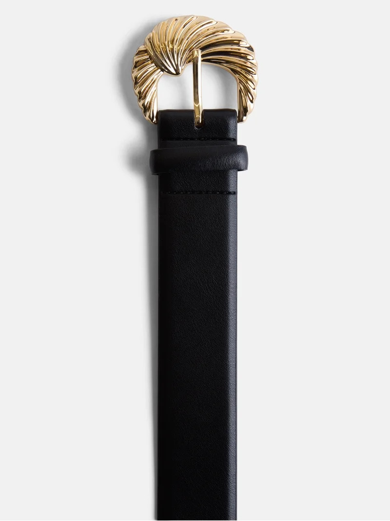 Devil Wears Prada Scoop Collection Women's Ornate Buckle Belt, Black, Sizes S-3XL | Walmart (US)