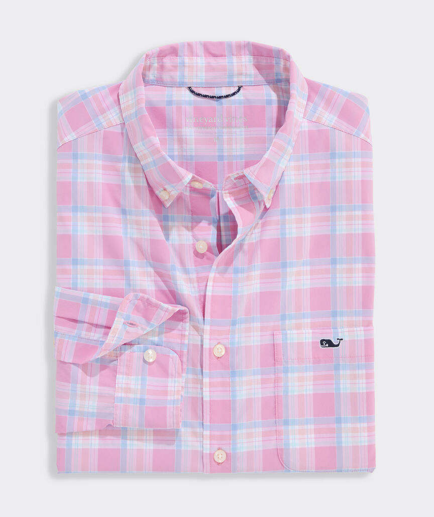 Performance Coconut Key Plaid Featherweight Shirt | vineyard vines