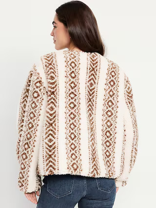 Button-Front Sherpa Jacket | Old Navy (US)