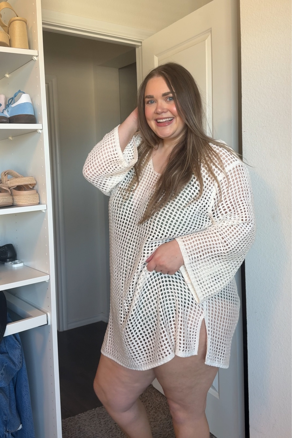 Plus size swimsuit and cover up wearing size 2X in both 

#LTKFindsUnder50 #LTKPlusSize #LTKSwim