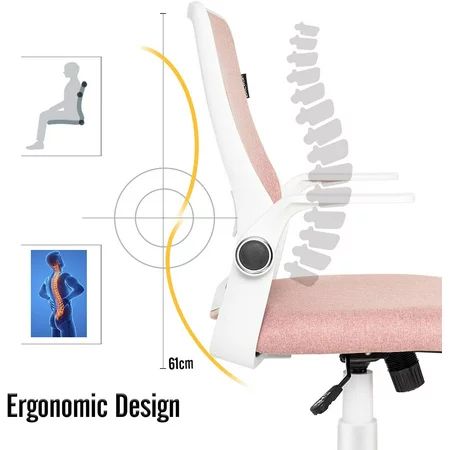 ELECWISH Office Chair Ergonomic Desk Chair Mid Back Office Computer Swivel Adjustable Rolling Tas... | Walmart (US)