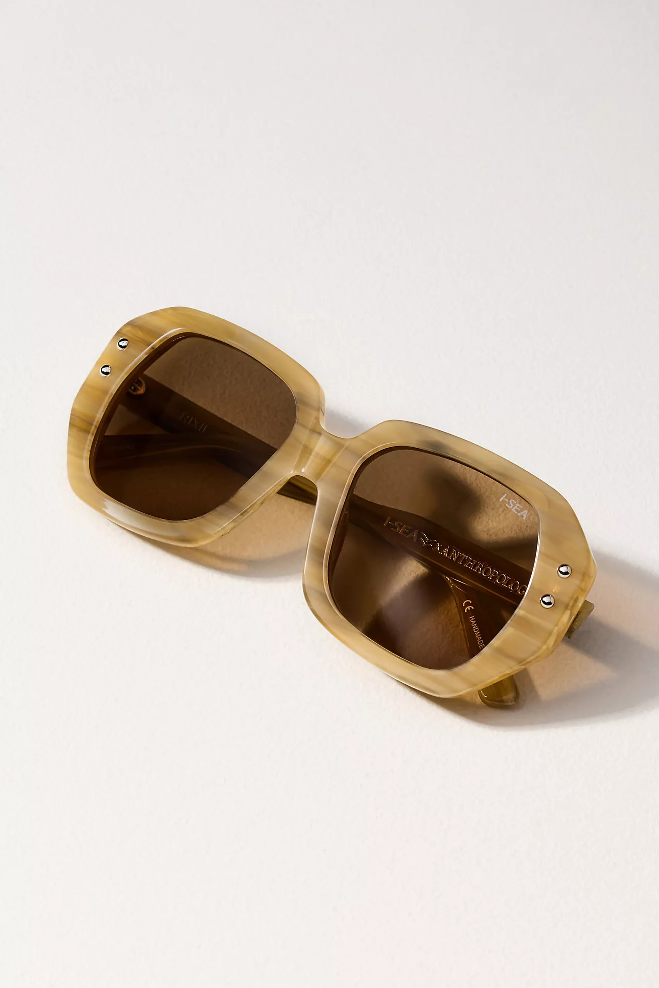 I-SEA Geometric Circle Sunglasses | Anthropologie (US)
