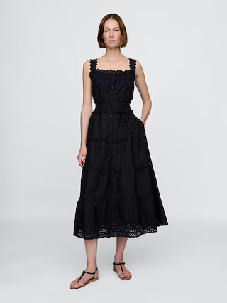 Gap × DÔEN Eyelet Midi Dress | Gap (US)