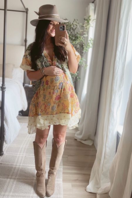 The perfect spring dress that is also bump friendly! Would be adorable with sneakers too! 

#LTKstyletip #LTKbump