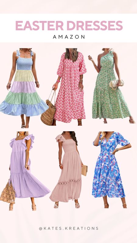 Easter dresses from Amazon // spring dresses // spring outfit inspo // women’s finds // resort outfit inspo // vacation dresses // casual wedding guest dress

#LTKfindsunder50 #LTKSeasonal