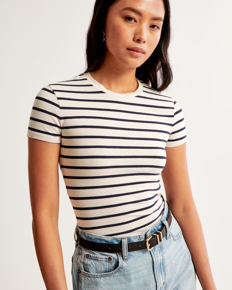 Women's Essential Tuckable Baby Tee | Women's New Arrivals | Abercrombie.com | Abercrombie & Fitch (US)