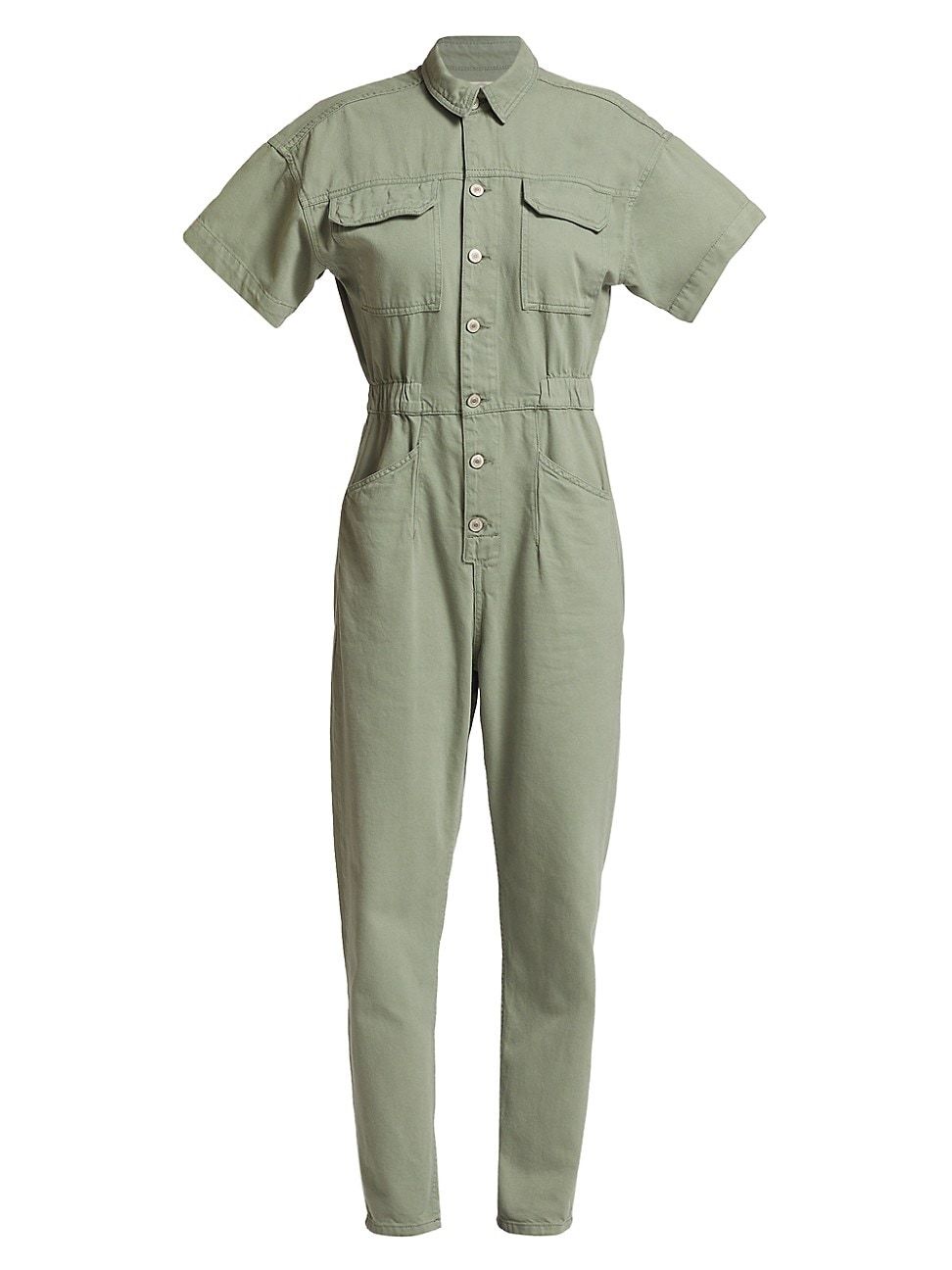 Women's Marci Denim Jumpsuit - Washed Army - Size XL - Washed Army - Size XL | Saks Fifth Avenue