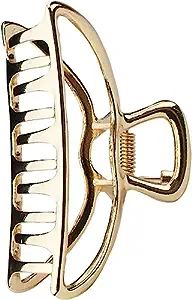 Kitsch Large Claw Clip - Big Open Shape Metal Hair Clips for Women | Stylish Large Big Claw Clips... | Amazon (US)