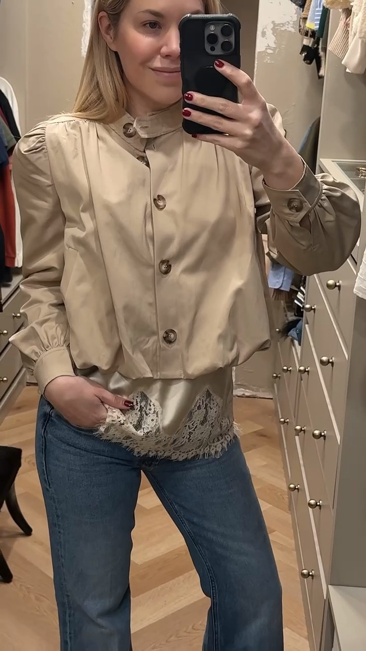 Cropped trench with silk lace trim tank

Spring outfit 

#LTKootd #LTKSeasonal #LTKNYFW