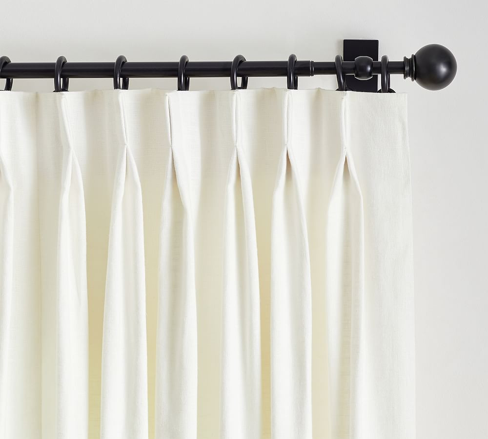 Emery Linen Pinch Pleat Curtain | Pottery Barn (US)