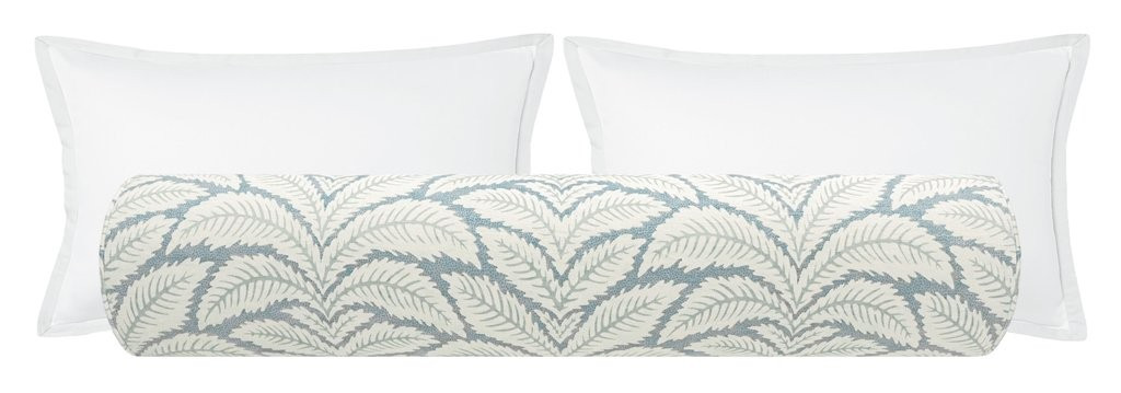 The Bolster :: Talavera Linen // Aqua | LITTLE DESIGN COMPANY