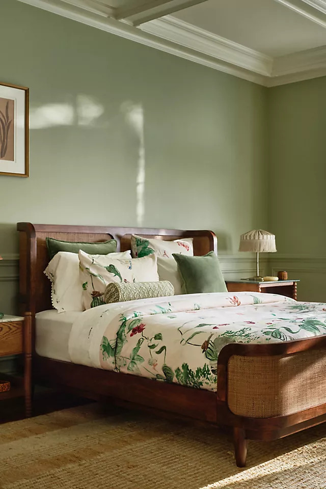 Canggu Acacia Cane Bed | Anthropologie (US)